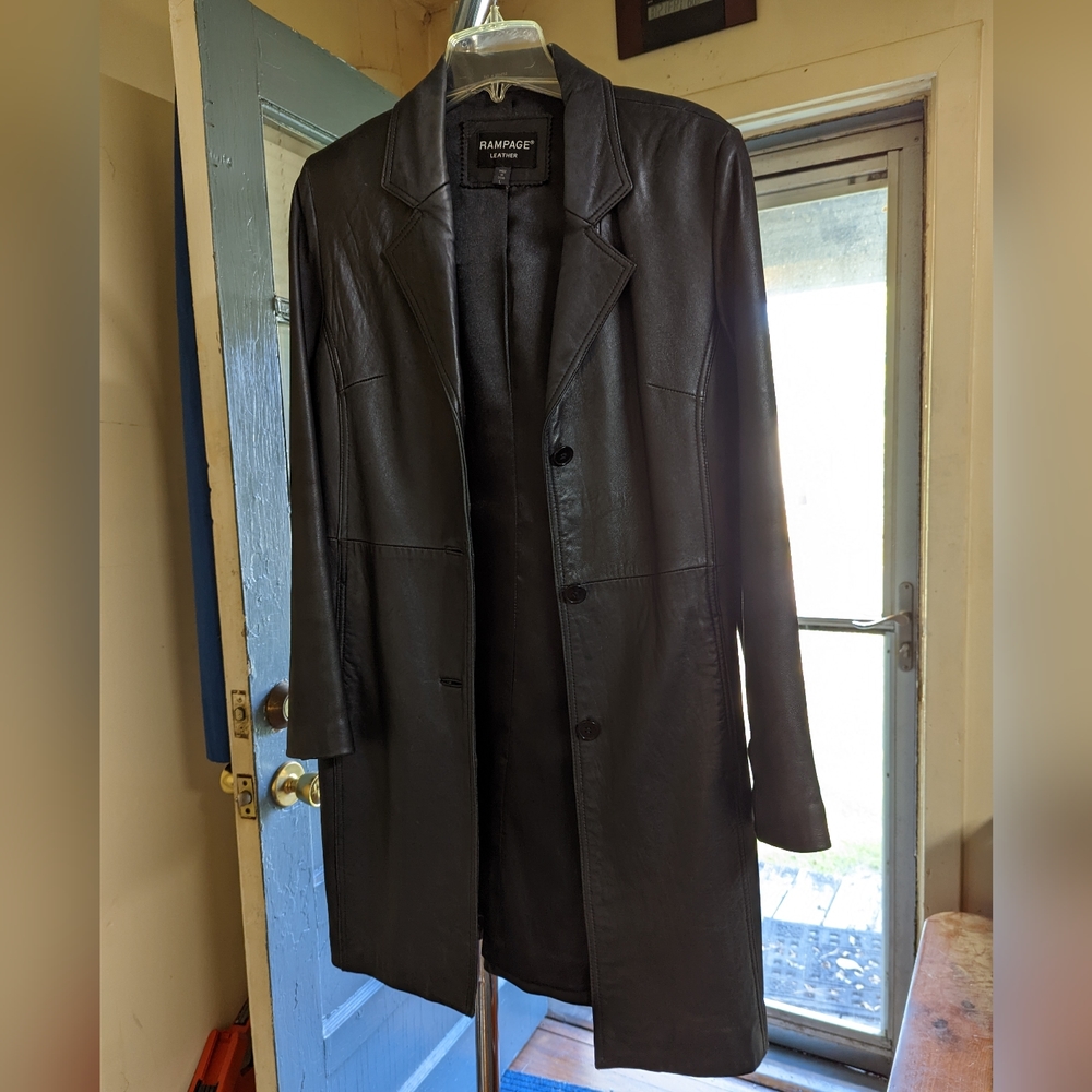 RAMPAGE leather coat